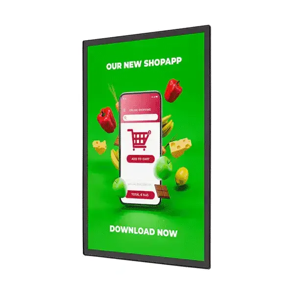Display Magnet Slim plakatramme A1 sort 25 mm antirefleks