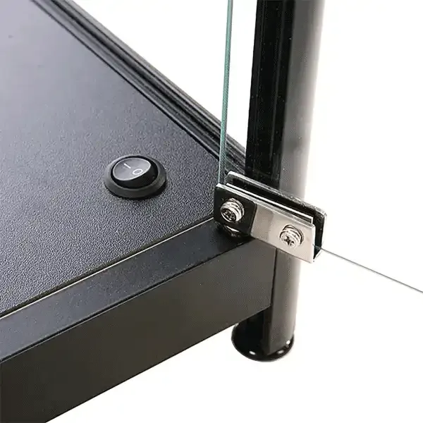 Display LED glasmontre 45x90x45 cm sort