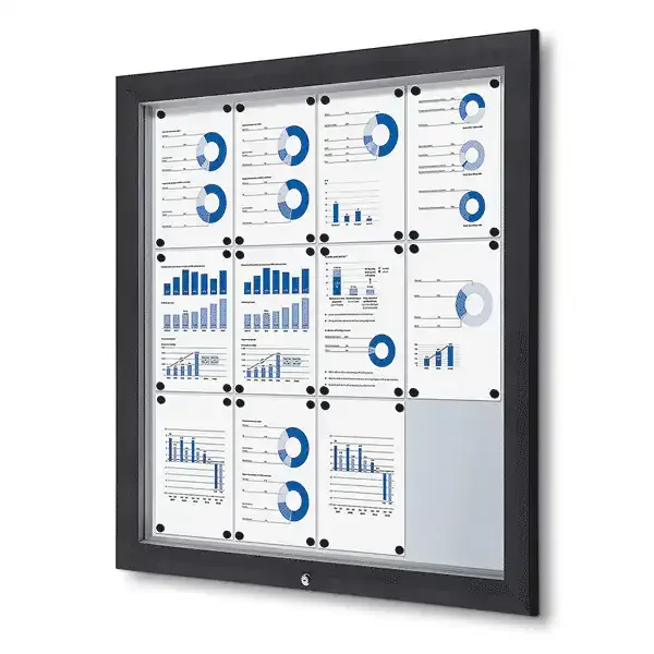 Display Premium Outdoor 12xA4 opslagsskab antracit IP56