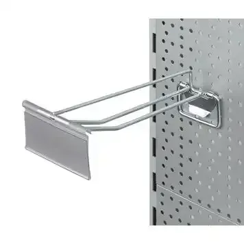 Display labelholder krogskilt 70x39 mm klar T-krog
