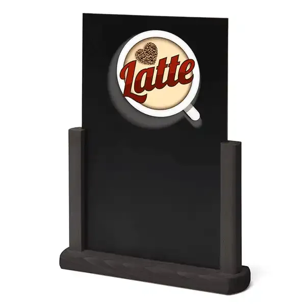 Display Disk TCHBBLA4 menutavle A4 sort bord