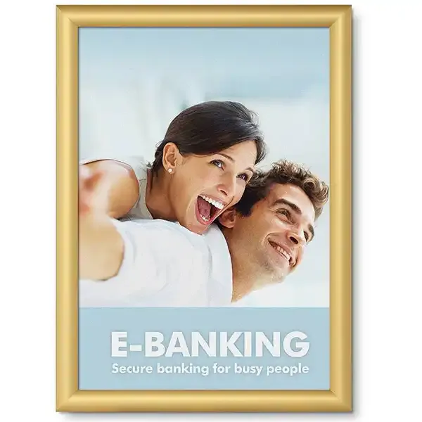 Display snapramme A3 25 mm guld antirefleks