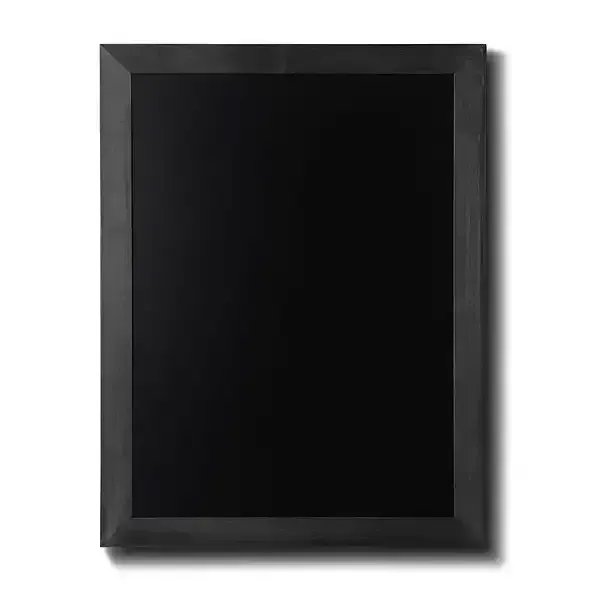 Display menutavle 50x60 cm sort træ kridttavle