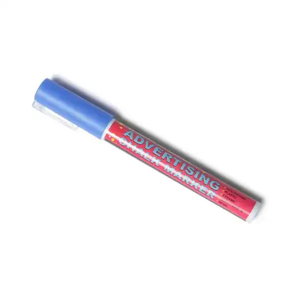 Display kridtmarker blå 3 mm til glastavle