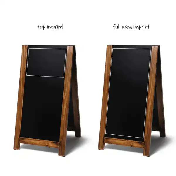 Display Antik træskilt 59x116 kridtmarker 4 tavler