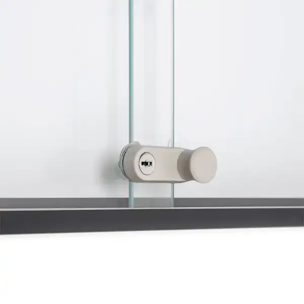 Display Slim opslagsskab 12xA4 antracitgrå låsbart