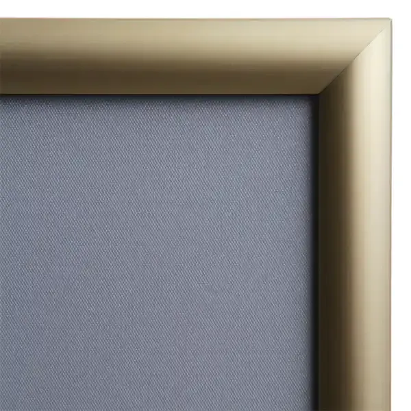 Display Snapramme 25 mm A4 skilt guld antirefleks