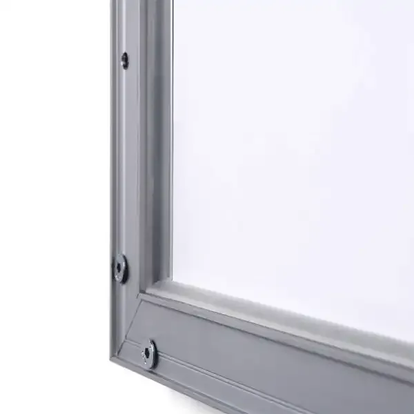 Display LED Snapramme lysramme A0 30 mm sølv
