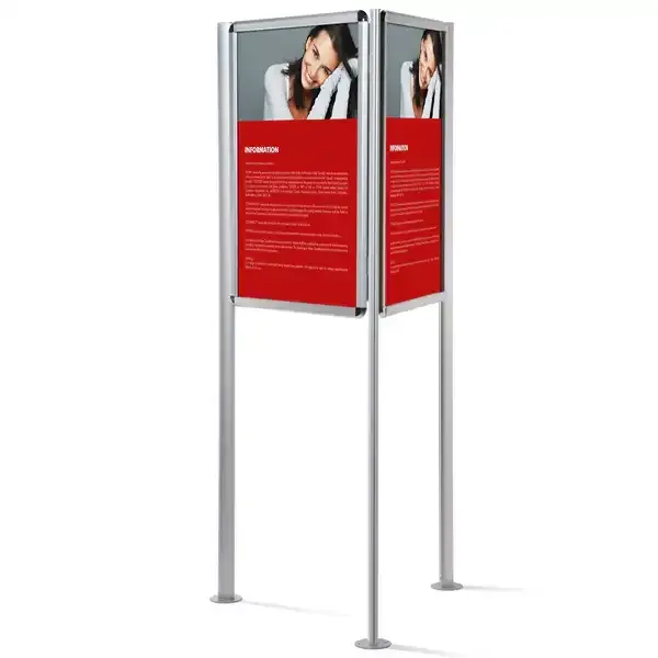 Display Triboard 3xA1 outdoor gadeskilt 181 cm