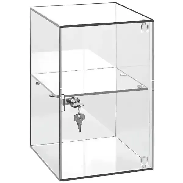 Display Borddisplay large akryl med lås 30x50x30