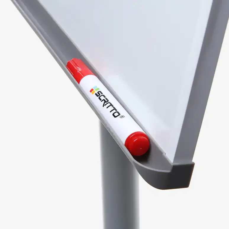 Display Gulvflipover 68x100 whiteboard med hjul