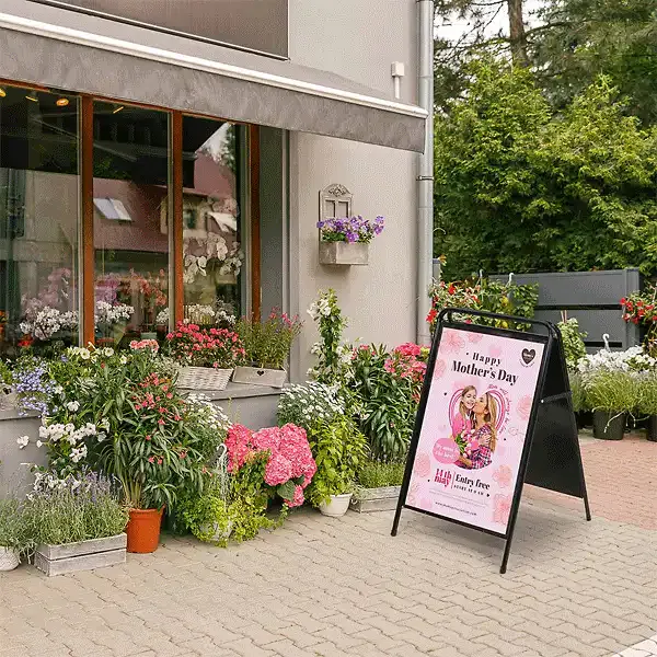 A-Board Elegant gadeskilt 70x100 cm sort