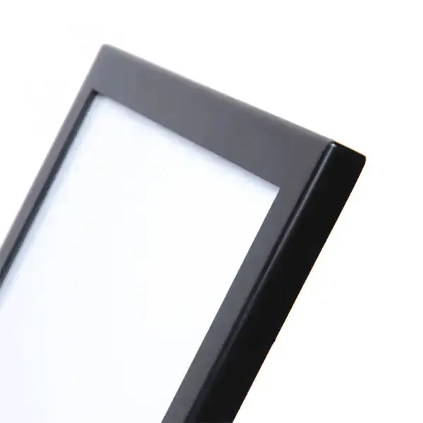 Display Slim A4 menustander gulvmodel sort 115 cm