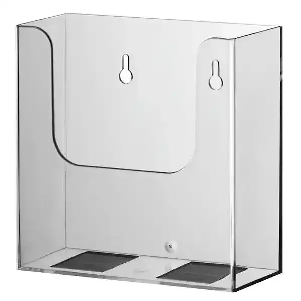 Display brochureholder A5 vægmodel dyb 64 mm