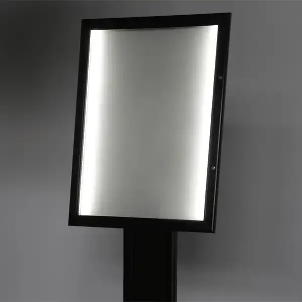 Display menu opslagsskab LED 4xA4 stander magnet fritstående