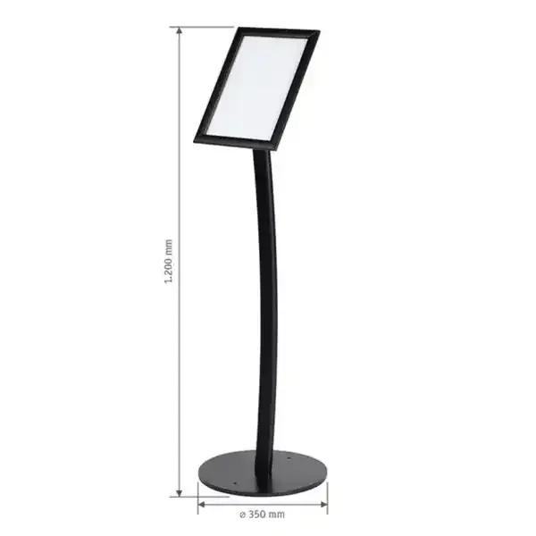 Display Menuboard Outdoor A4 plakatstativ 25 mm snapramme