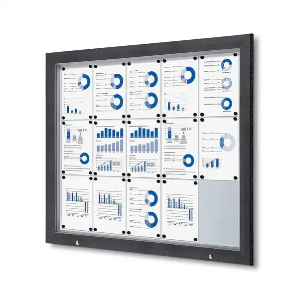 Display Premium Outdoor 15xA4 opslagsskab antracit IP56
