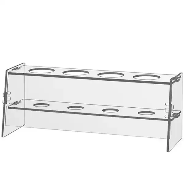 Display Isvaffel holder til 4 isvafler PETG disk