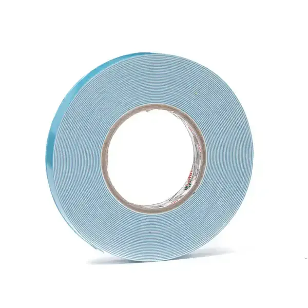 Display skumtape dobbeltklæbende 10 m x 19 mm hvid