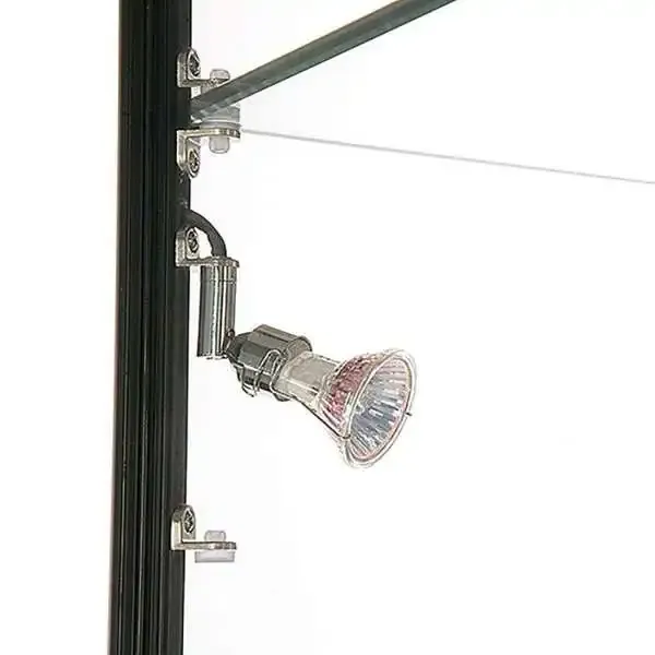 Display LED udstillingsmontre sort 90x200x45 cm glas