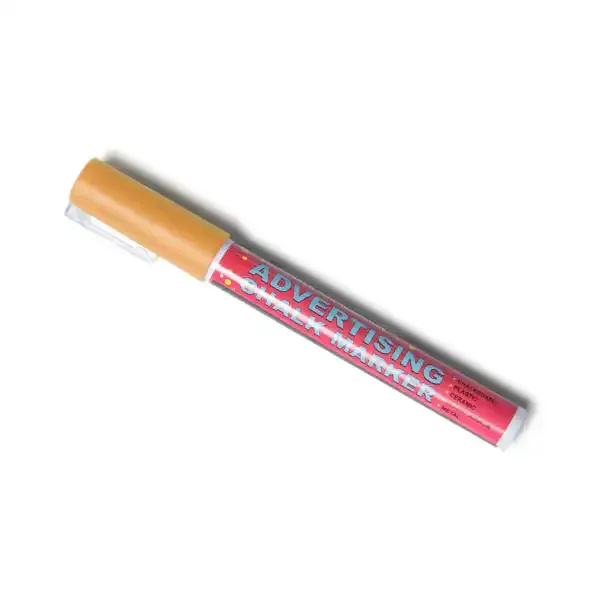 Display kridtmarker pen 3 mm orange flydende kridt