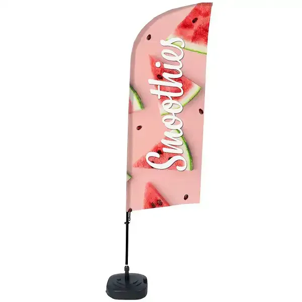 Display BeachFlag Smoothies Watermelon beachflag 89×240 cm med vandtank