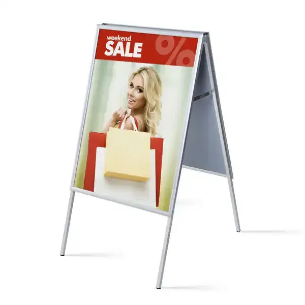Display Alu-Line gadeskilt 70x100 cm dobbelt