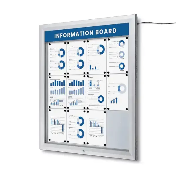 Display Premium SCT12xA4PH opslagsskab 12xA4 LED udendørs