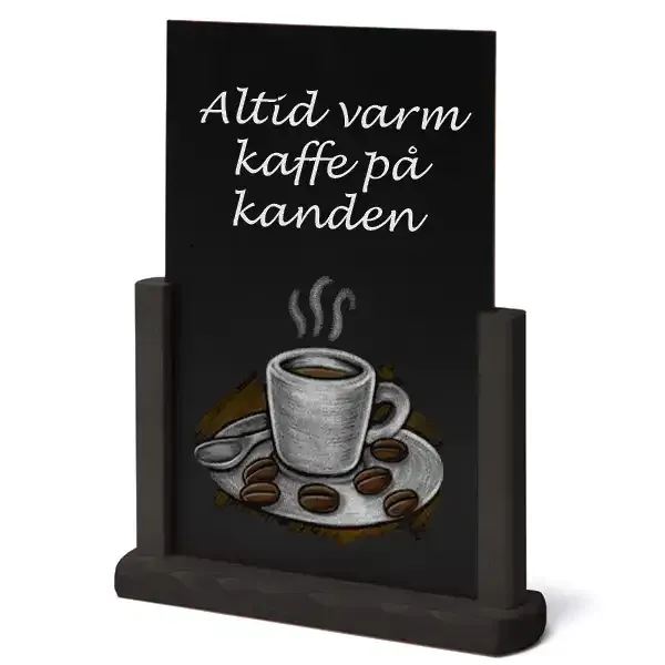Display Disk TCHBBLA4 menutavle A4 sort bord
