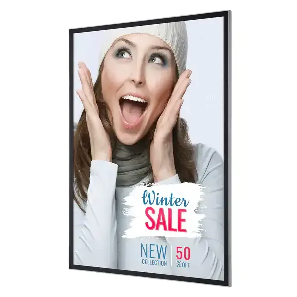 Display LED plakatramme 100x140 væghængt baglys