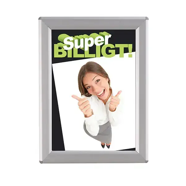 Opti Ramme Display klapramme 14 mm A6 gering afrundet