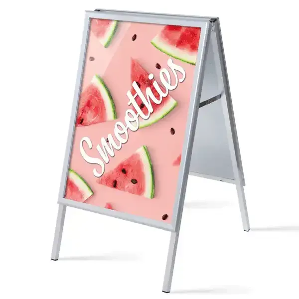 Display Alu-Line A1 gadeskilt Smoothies 2 stk vejrbestandigt