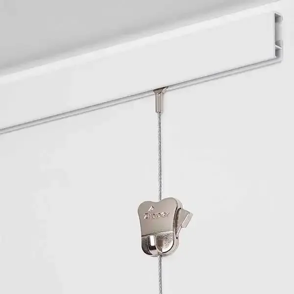 Display Cliprail galleriskinne hvid 150 cm 20 kg