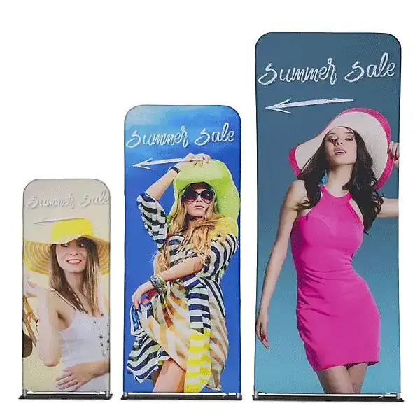 Display Zipper-Wall bannerstativ 60x200 cm lynlås banner