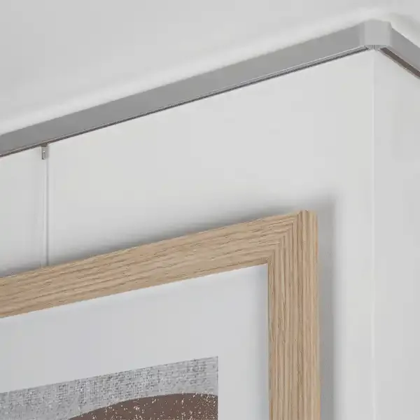 Minirail BM30220 galleriskinne sølv 200 cm komplet sæt 25 kg
