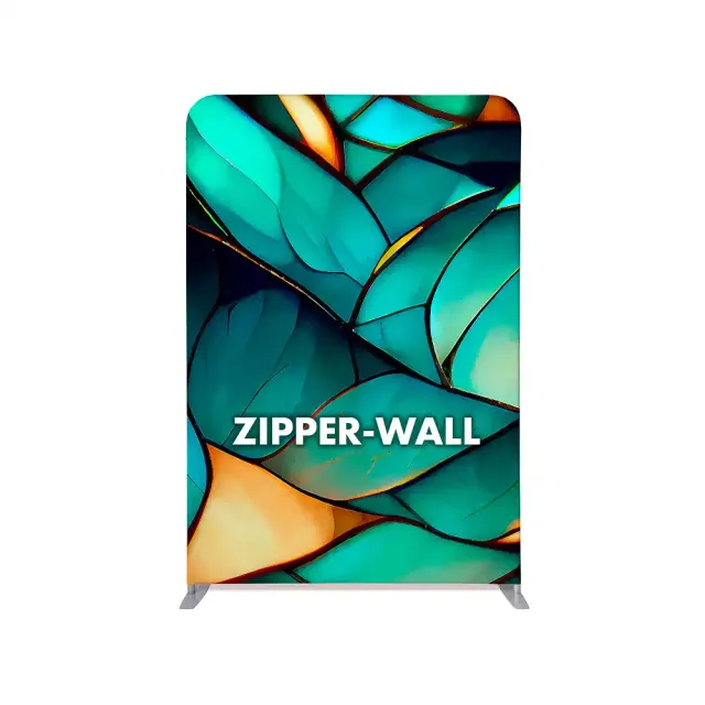 Display Zipper Wall Straight Basic bagvæg 150x230 cm