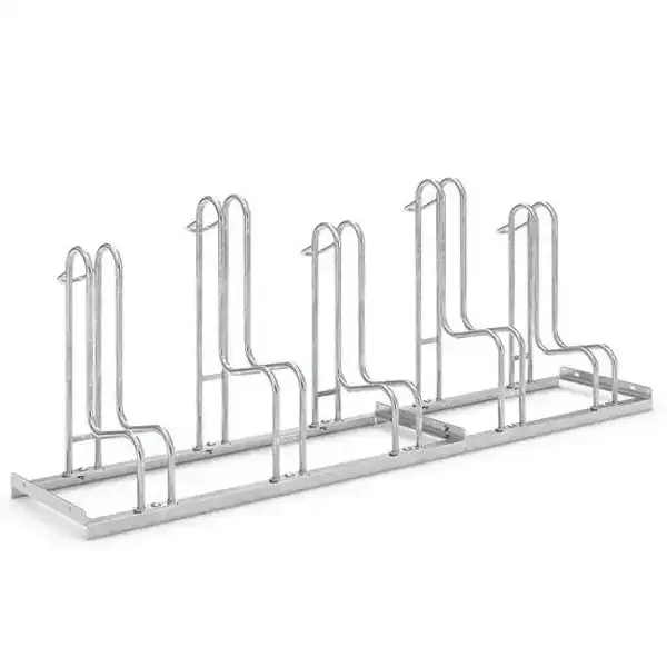 Display cykelstativ 5 cykler galvaniseret 195 cm