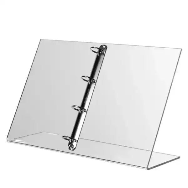 Display konceptholder A4 akryl borddisplay ringbind