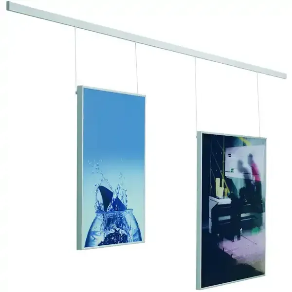 Minirail BM30220 galleriskinne sølv 200 cm komplet sæt 25 kg