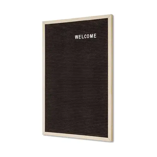 Display bogstavtavle sort 40x60 cm 450 tegn