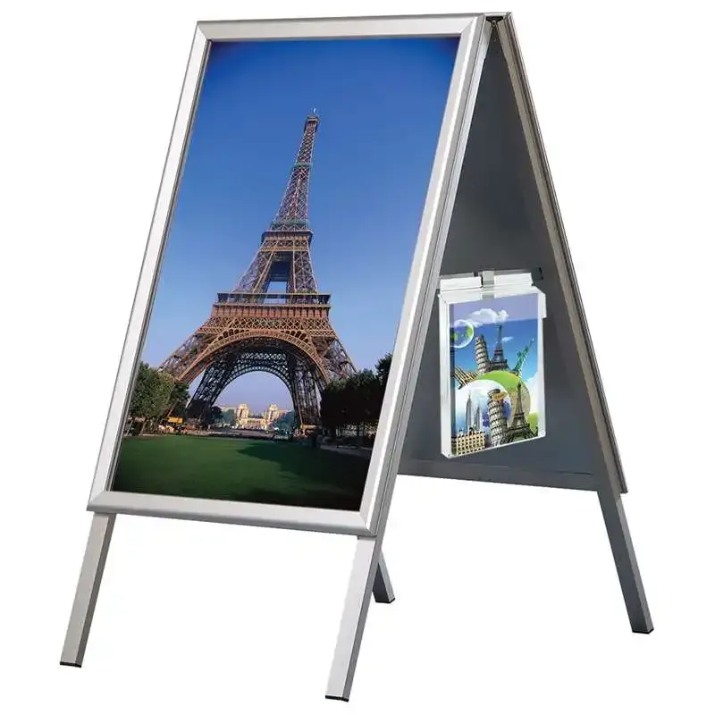 Display Outdoor Brochureholder A4 ekstra dyb akryl