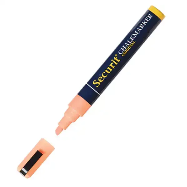 Display Kridtmarker orange 6mm tavlepen vandafvaskelig