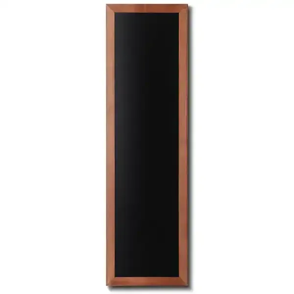 Display menutavle 40x120 kridttavle teaklook ramme