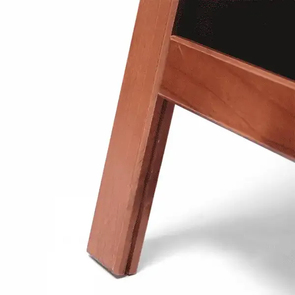 Display A-træskilt teak 55x82 cm kridttavle