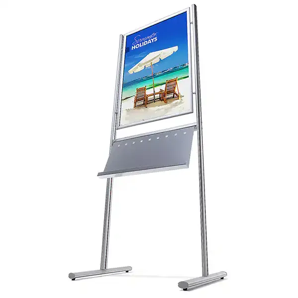 Display Infoboard stander 70x100 med snapramme