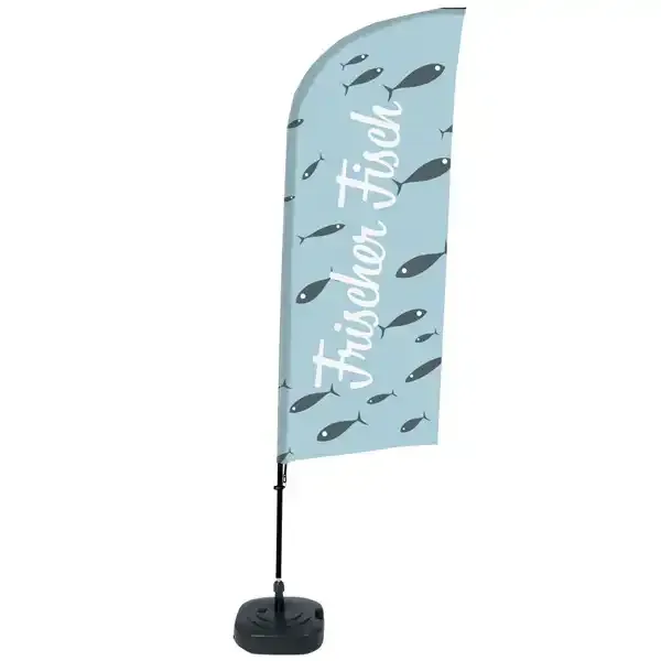 Display beachflag BFAW310 Frischer Fisch 89x240 cm