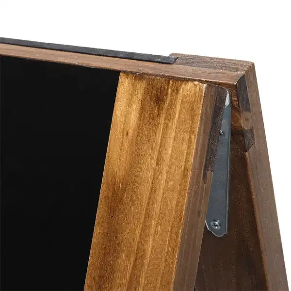 Display Antik træskilt 59x116 kridtmarker 4 tavler