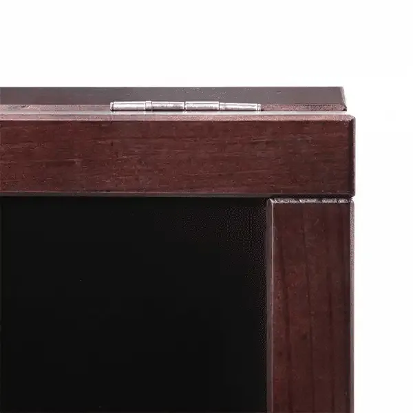 Display Træskilt kridttavle brunt 55x82 cm 2-sidet