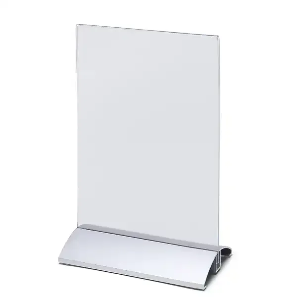 Display PUSH-FIT menukortholder A5 højformat alu
