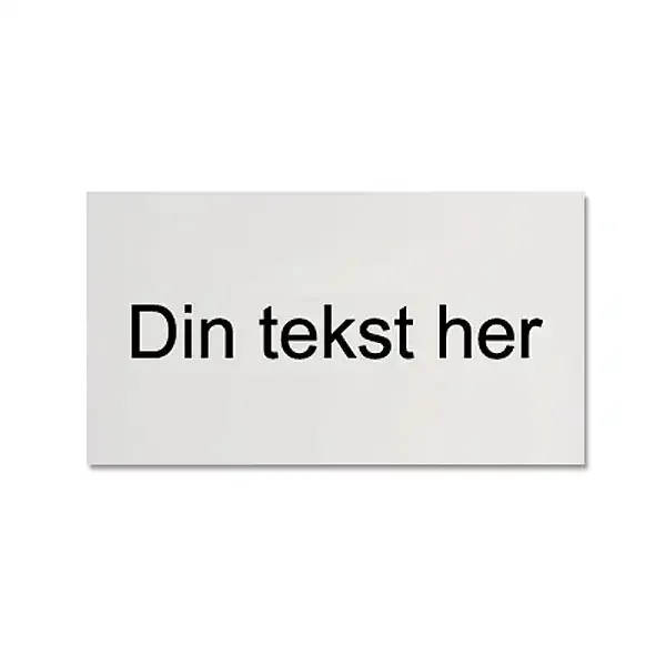 Display skilteplade 63x30 cm til mæglerskilt